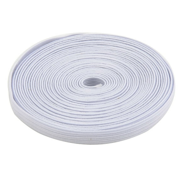 Unique Bargains Household Rubber Garment Elastic String Band Sewing Tool White 0.7cm Width