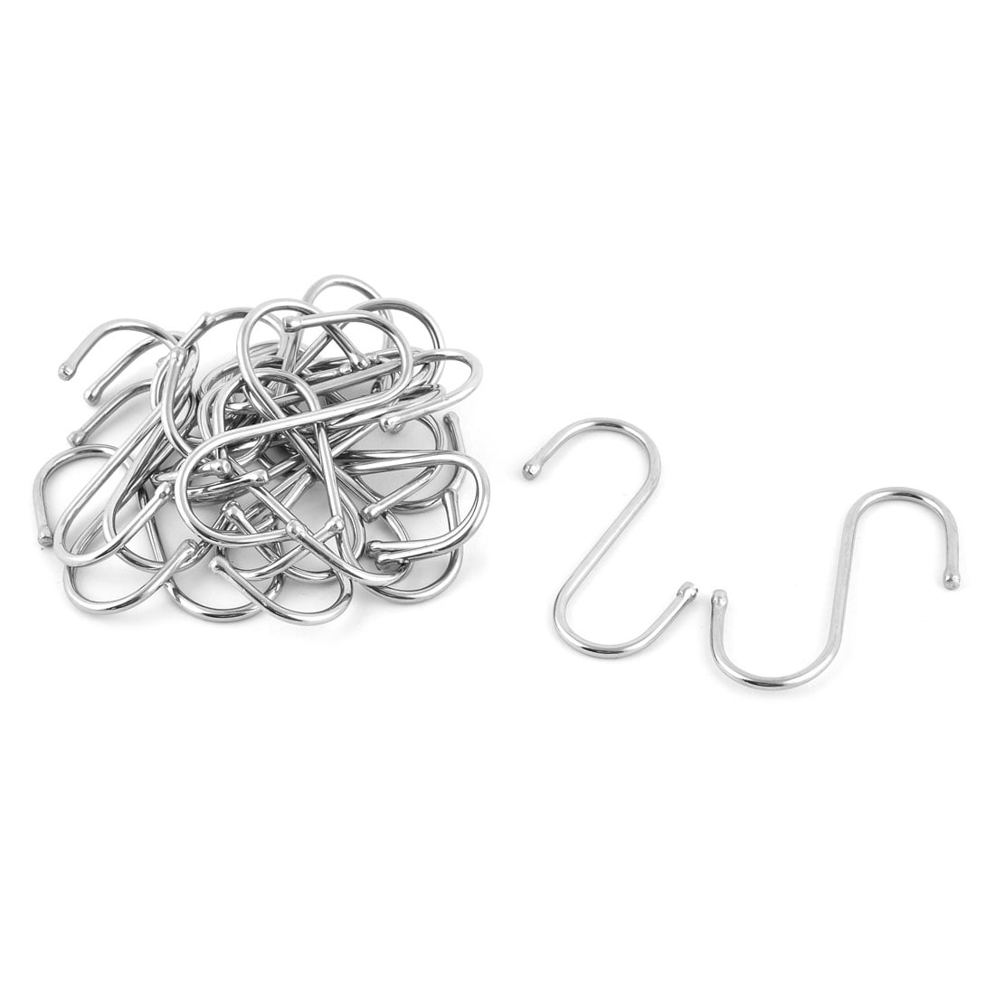 Unique Bargains Household Stainless Steel S Shaped Basket Bag Clothes