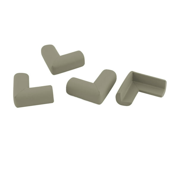 Unique Bargains Household Table Drawer Cabinet rubber Corner Edge Protect Bumper Cushion Gray 4 Pcs