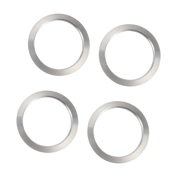 Unique Bargains Hub Centric Rings, 108mm OD 87.1mm ID Car Wheel Hubrings Aluminum Alloy Silver Tone, 4pcs