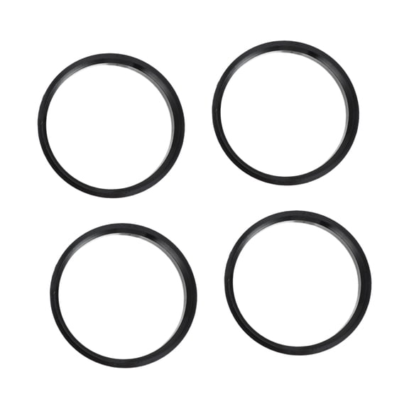 Unique Bargains Hub Centric Rings, 66.6mm ID 73.1mm OD Car Wheel Hubrings ABS Plastic Black, 4pcs