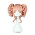 thumbnail image 1 of Unique Bargains Human Hair Wigs for Women 14" Wigs with Wig Cap Synthetic Fibre Pink, 1 of 6