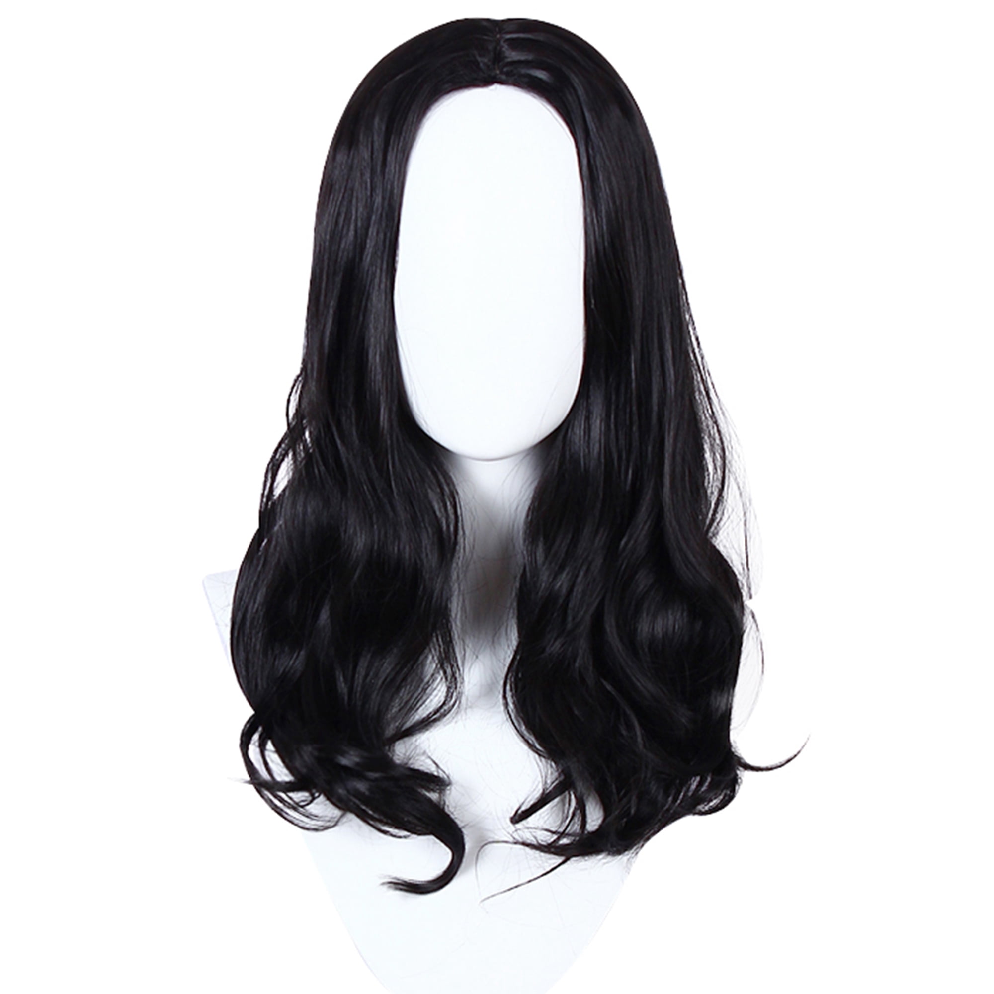 Unique Bargains Human Hair Wigs for Women Curly Wig W/ Wig 
