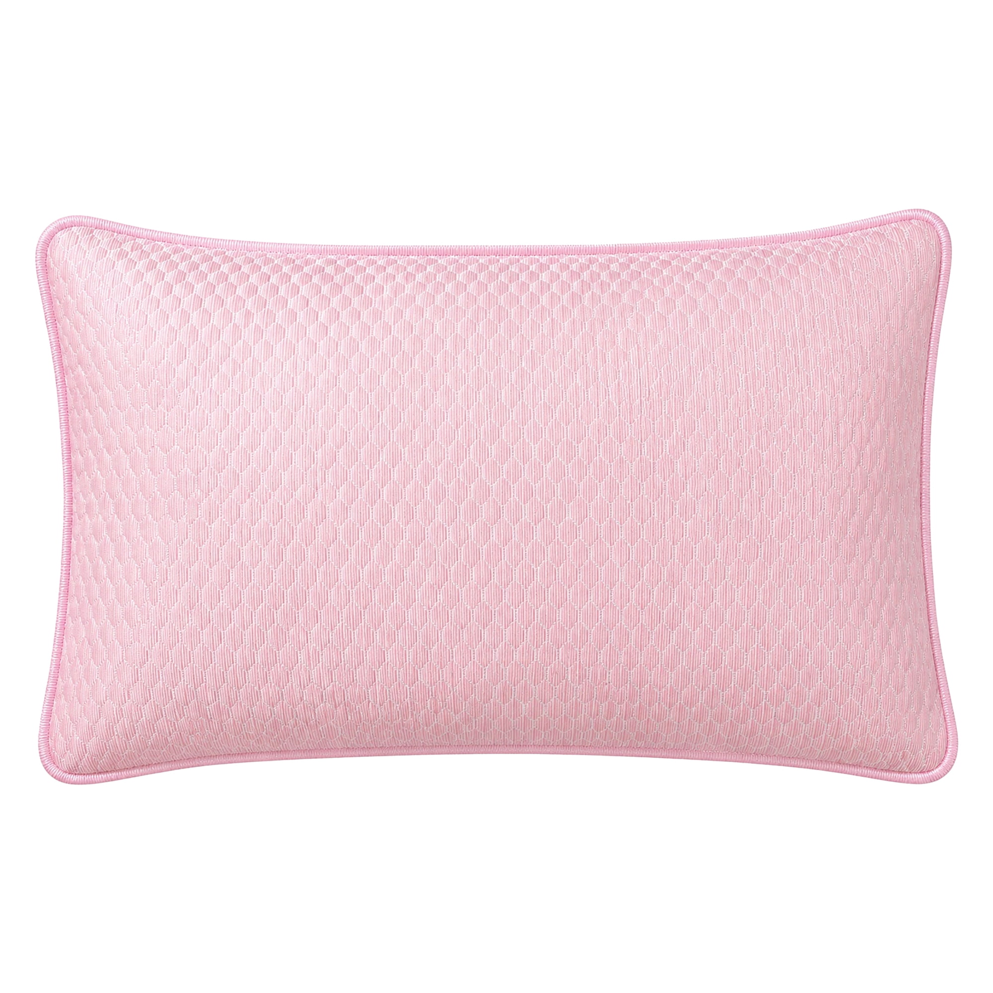Unique Bargains Hypoallergenic Polyester Quilted Standard-size Pillow Protector Pink A