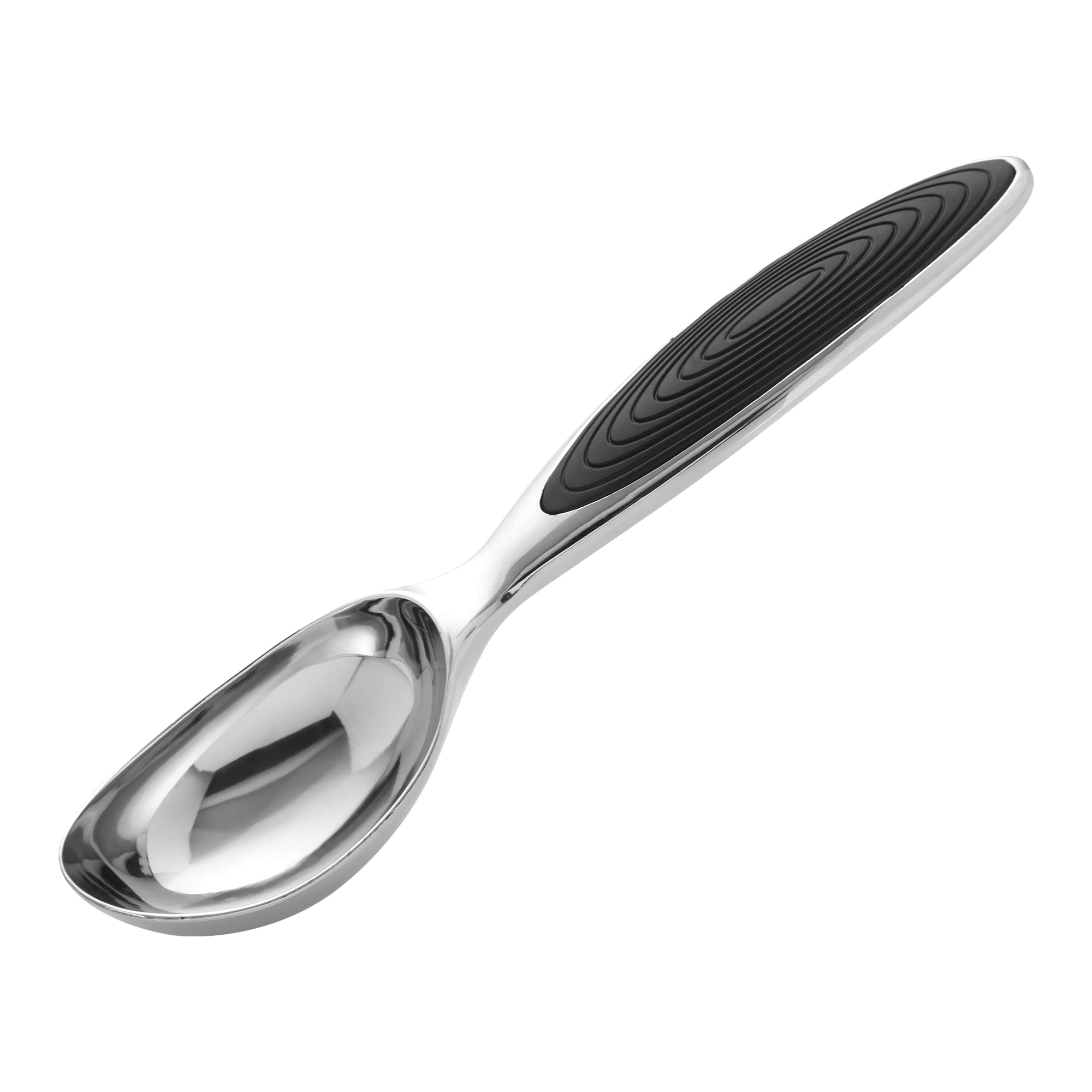Unique Bargains Ice Cream Scoop 1 Pcs Zinc Ice Cream Scooper Black B 6.9in