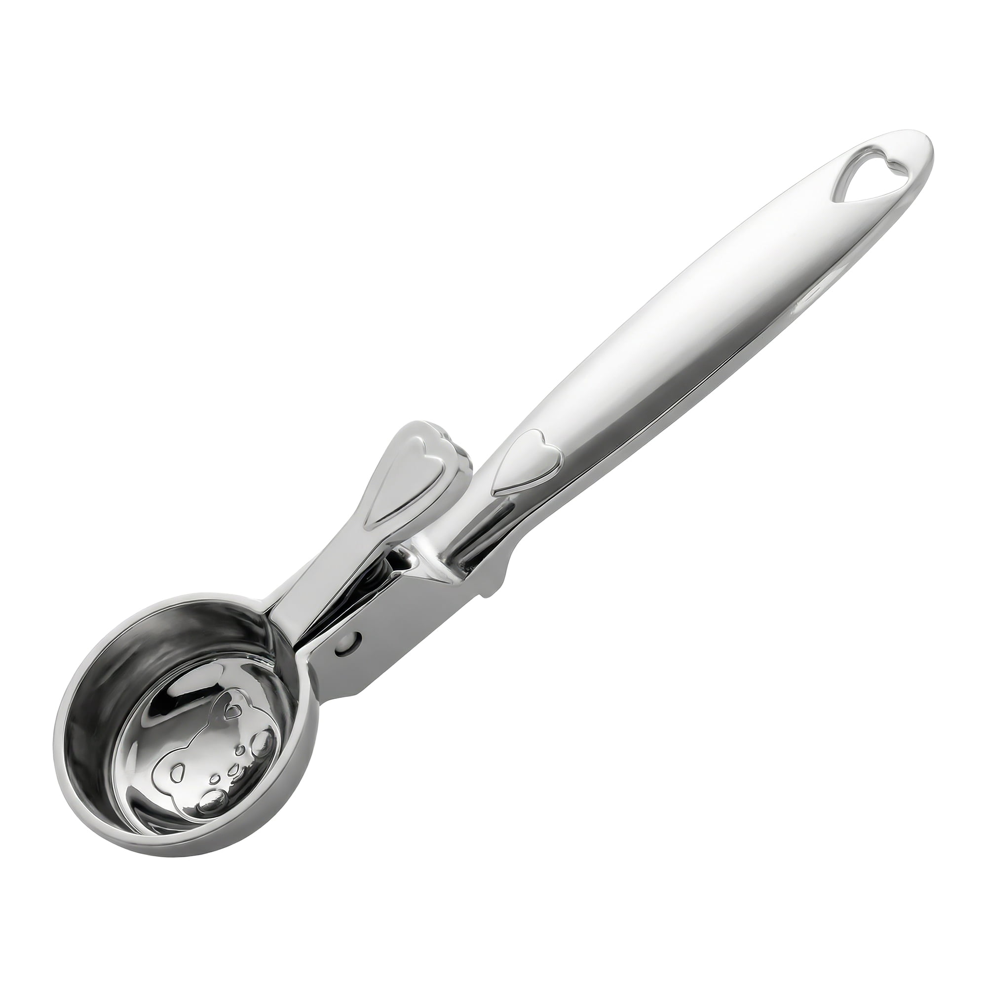 Unique Bargains Ice Cream Scoop 1 Pcs Zinc Ice Cream Scooper Silver A 7.1in