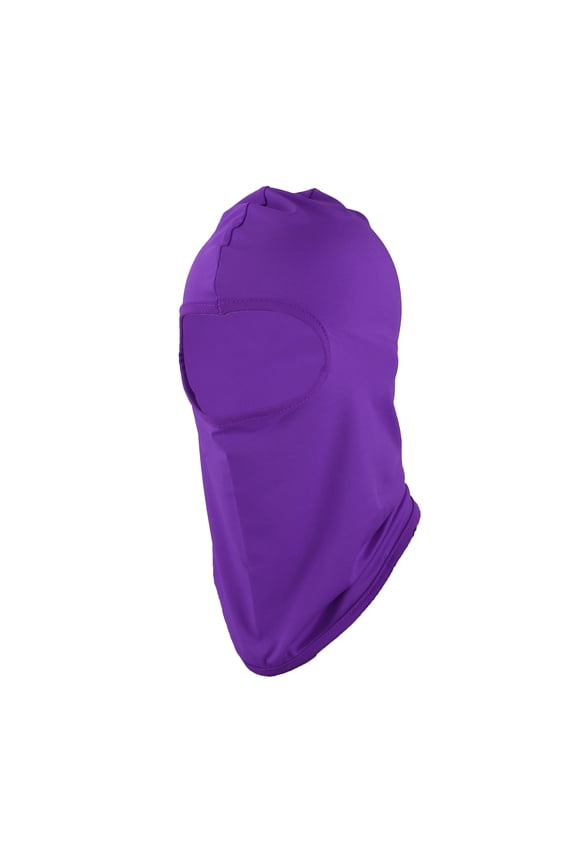 Ice Silk Solid Color Balaclava Face Mask 1 Pc Purple