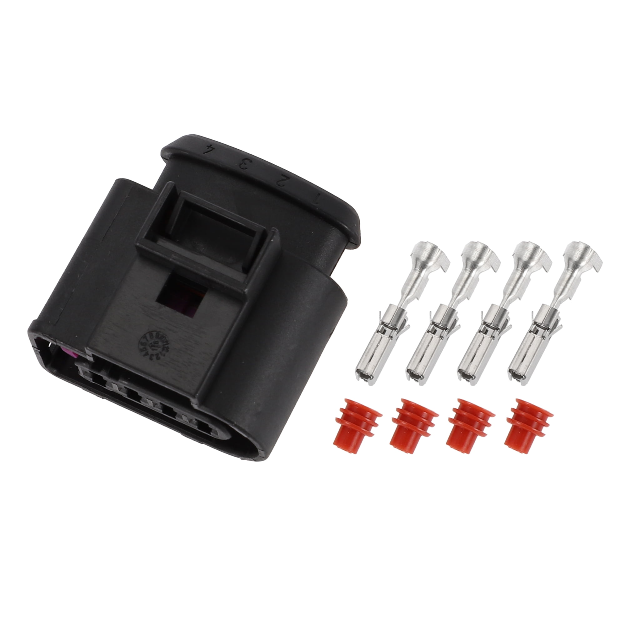 Unique Bargains Ignition Coil Connector Plug for VW Golf Passat Jetta Black Waterproof