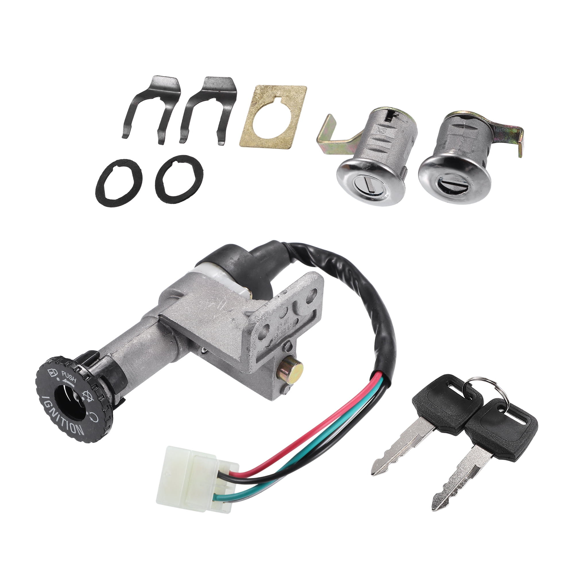 Unique Bargains Ignition Key Switch Lock Assembly for GY6 49cc