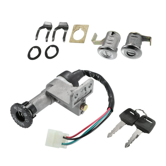 Unique Bargains Ignition Key Switch Lock Assembly for GY6 49cc 50cc 125cc 150cc Inner Durable 1 Set