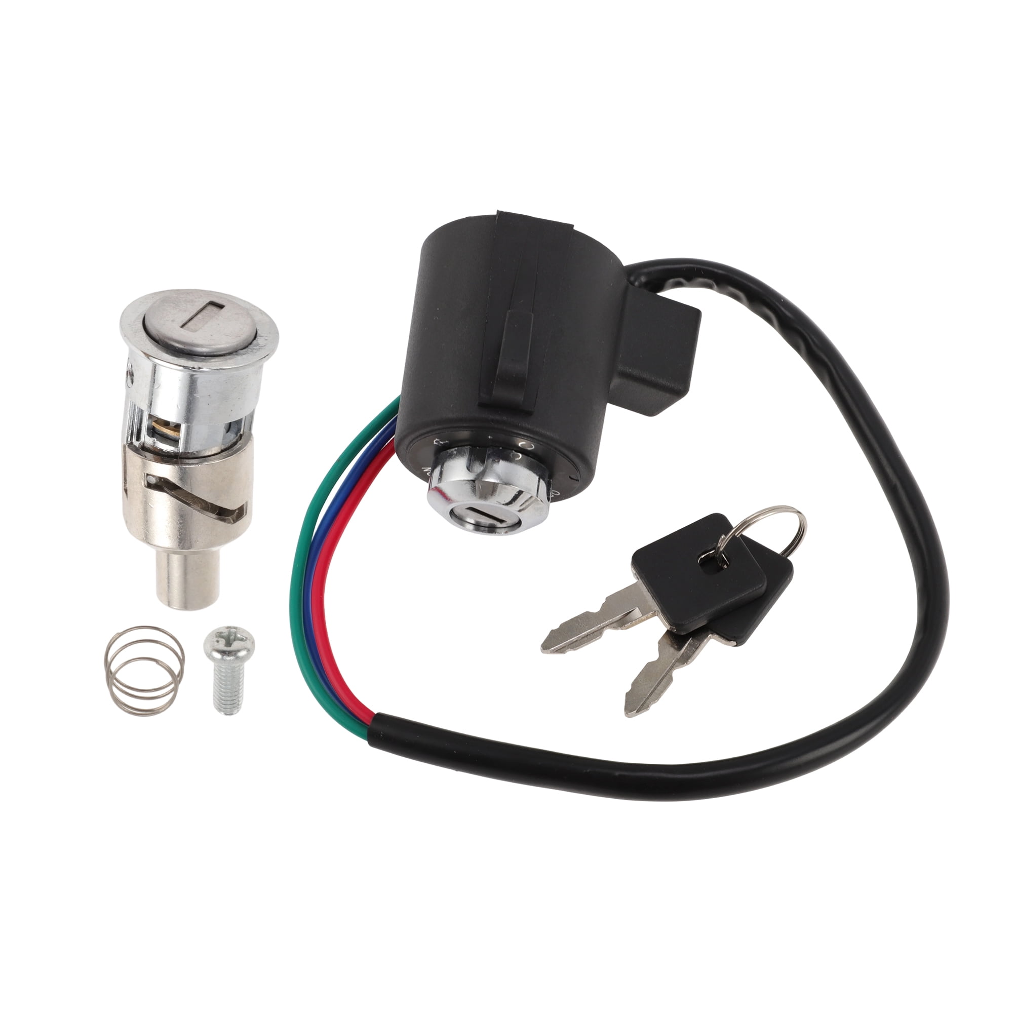 Unique Bargains Ignition Key Switch Lock Set No.7144194 for Harley-Davidson Forty Eight