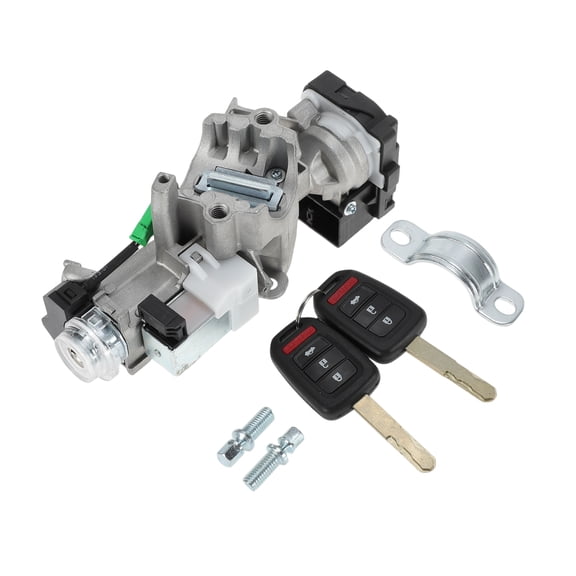 Unique Bargains Ignition Lock Cylinder with 2 Key for Honda Civic 1.8L L4 2014 2015 Ignition Switch Cylinder Barrel Lock No.06351T6PH01/06351-T6P-H01 Set