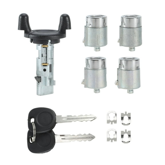 Unique Bargains Ignition Lock Cylinder and Door Lock Cylinder with 2 Keys for Chevrolet Express Van 2001-2007 Ignition Switch Cylinder Lock No.704600/706591/598007