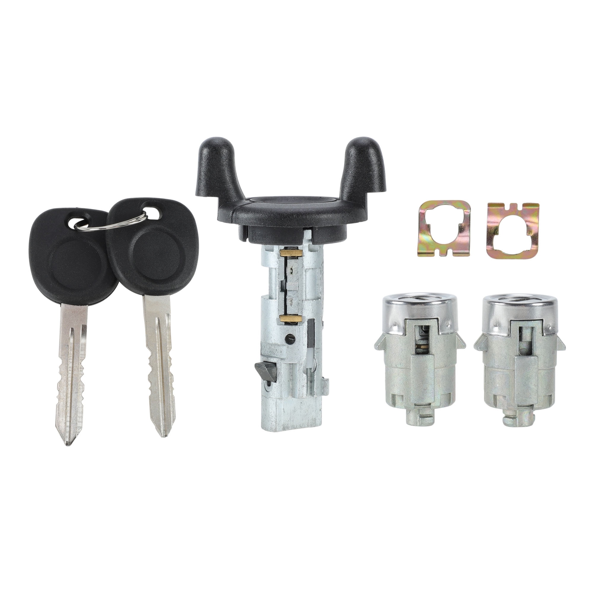 Unique Bargains Ignition Lock Cylinder and Door Lock Cylinder with 2 Keys for Chevrolet Silverado 1500 1999-2000 Ignition Switch Cylinder Lock No.704600/702912/598007