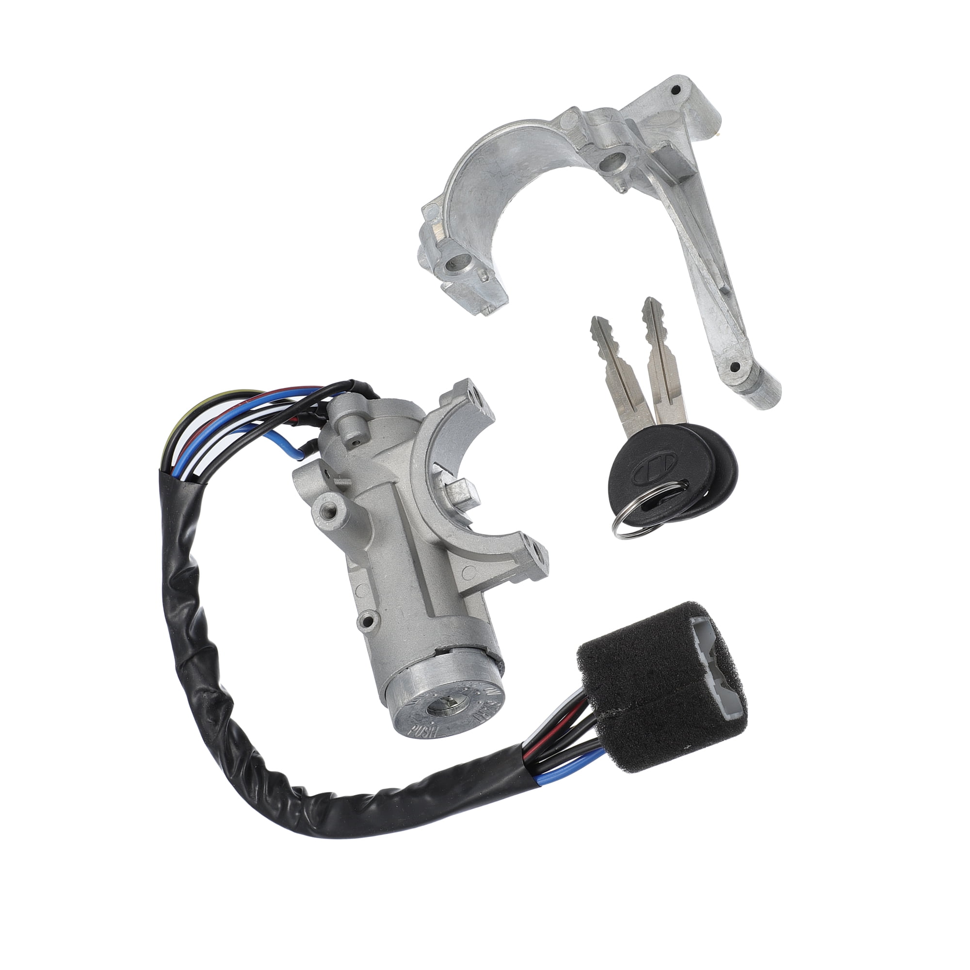 Unique Bargains Ignition Lock Cylinder Switch Housing Assembly Fit for Hyundai Accent Silver Tone Black 1 Set 1 Set