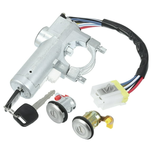 Unique Bargains Ignition Lock Cylinder w/ Keys for Nissan Frontier  Ignition Switch Cylinder Lock Assembly