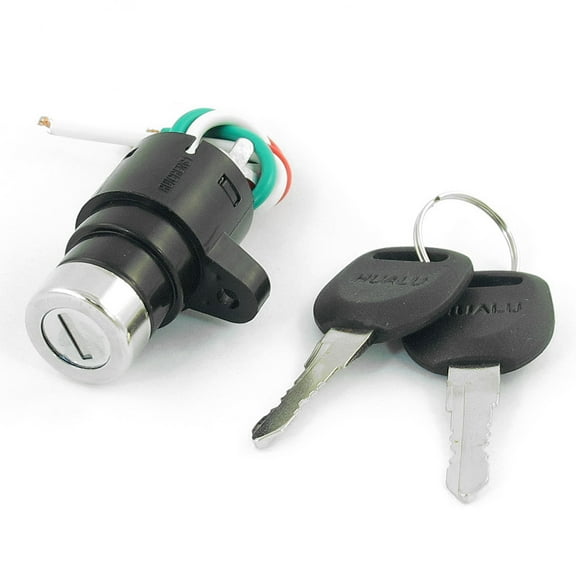 Unique Bargains Ignition Switch Electric Bike Security Lock w 2 Keys