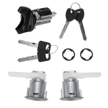 Tim-Auto Ignition Lock Cylinder With Keys For Ford F-Series, E-Series & Bronco (1980-1991) - Direct Replacement