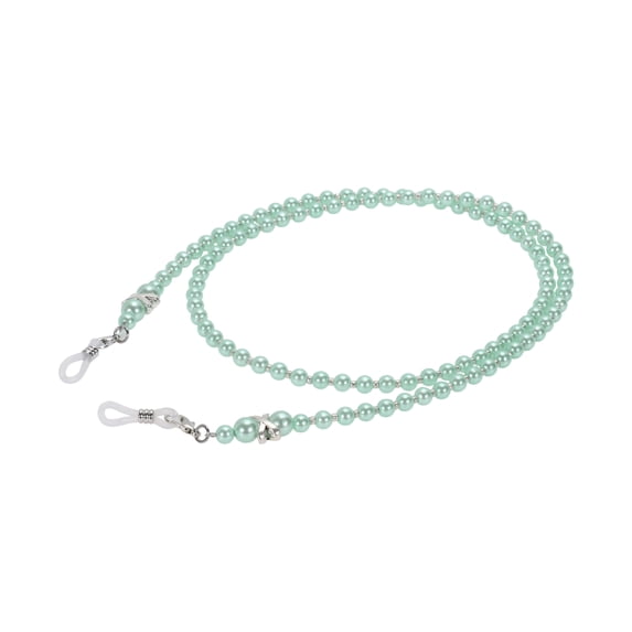 Unique Bargains Imitation Pearl Pattern Eyeglass Chain 29.53" 1 Pc Light Green