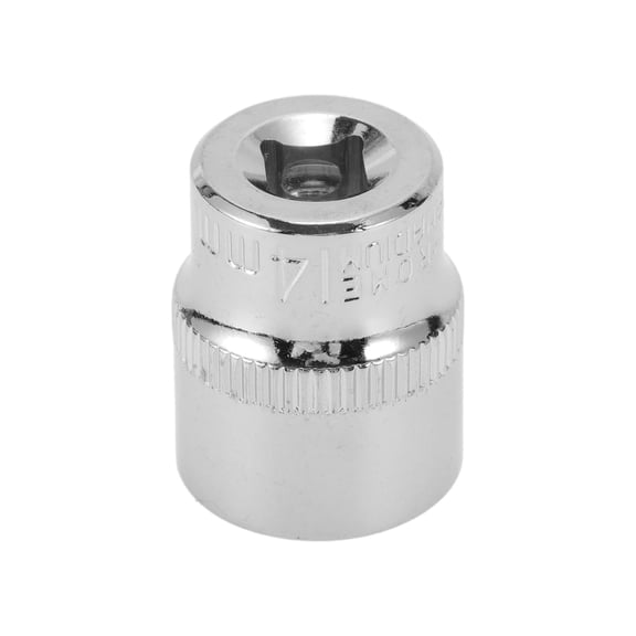 Unique Bargains Impact Socket 25mm for Car Motorcycle Dirtbike Repair Hardware Tool CR-V Silver Tone Durable 6 Point 14mm 1/4 Inch Drive