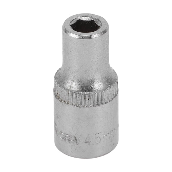 Unique Bargains Impact Socket 25mm for Car Motorcycle Dirtbike Repair Hardware Tool CR-V Silver Tone Durable 6 Point 4.5mm 1/4 Inch Drive