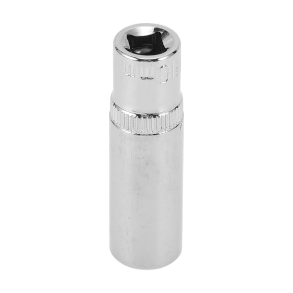Unique Bargains Impact Socket 50mm for Car Motorcycle Dirtbike Repair Hardware Tool CR-V Silver Tone Durable 6 Point 10mm 1/4 Inch Drive