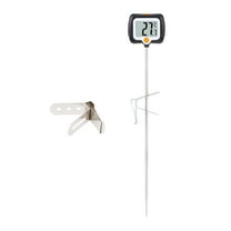 Unique Bargains Instant Read Cooking Thermometer with Clip Black 9.8 Inch