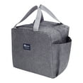thumbnail image 1 of Unique Bargains Insulated Bag Lunch Bag Reusable Cooler Bag Gray, 1 of 6