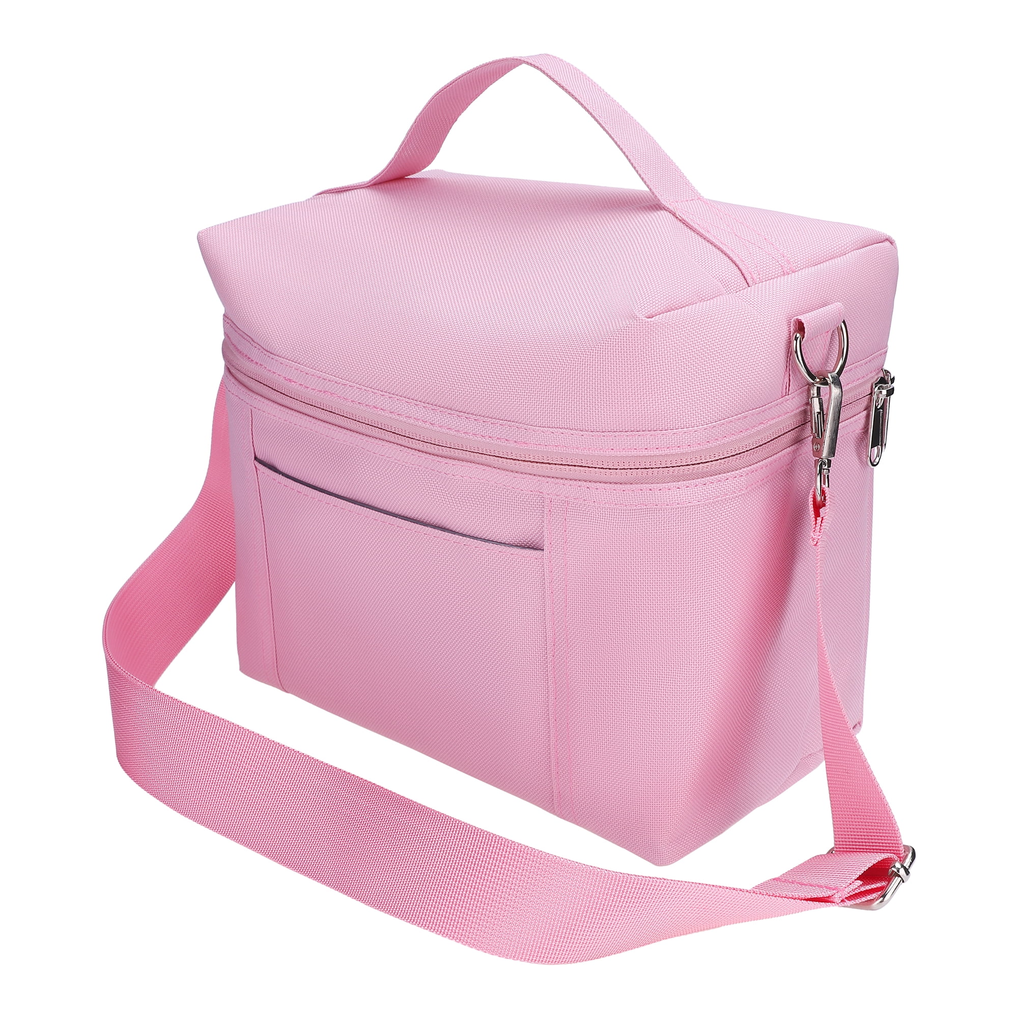 Unique Bargains Insulated Leakproof Lunch Bag for Work, Beach Pink