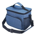 thumbnail image 1 of Unique Bargains Insulated Lunch Bag Leakproof Lunch Box for Work Office Navy Blue, 1 of 6