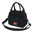 thumbnail image 1 of Unique Bargains Insulated Lunch Bag for Office, Picnic Black, 1 of 6
