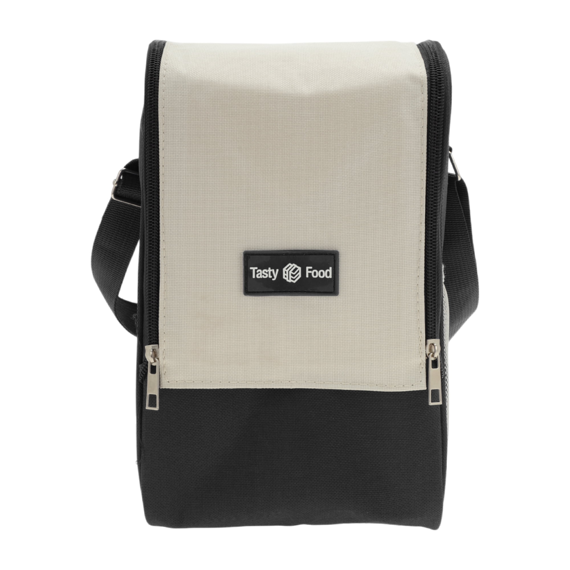 Unique Bargains Insulated Lunch Tote for Work 6.69"x6.69"x10.63" 1 Pc Black