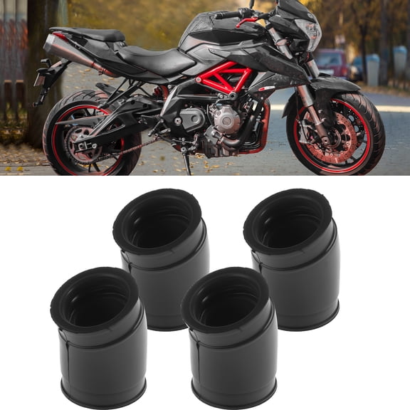 Unique Bargains Intake Carb Joint Boot Insulator for Honda CB750K 1969-1976 Motorcycle Carburetor Connector with 36 mm Inner Diameter Black Rubber 4 Pcs