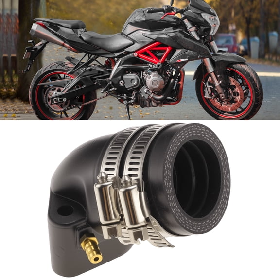 Unique Bargains Intake Carb Joint Boot Insulator for Honda GY6 150cc Scooter Moped ATV Go-Kart Motorcycle Carburetor Connector with 32 mm Inner Diameter Black 1 Pcs