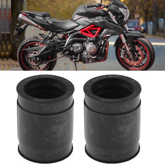 Unique Bargains Intake Carb Joint Boot Insulator for Kawasaki EX250 ZZR250 1990-2007 Motorcycle Carburetor Connector with 37 mm Inner Diameter Black Rubber 2 Pcs