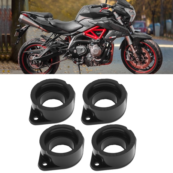 Unique Bargains Intake Carb Joint Boot Insulator for Kawasaki KZ650 1983 Motorcycle Carburetor Connector with 40 mm Inner Diameter Black Rubber 4 Pcs