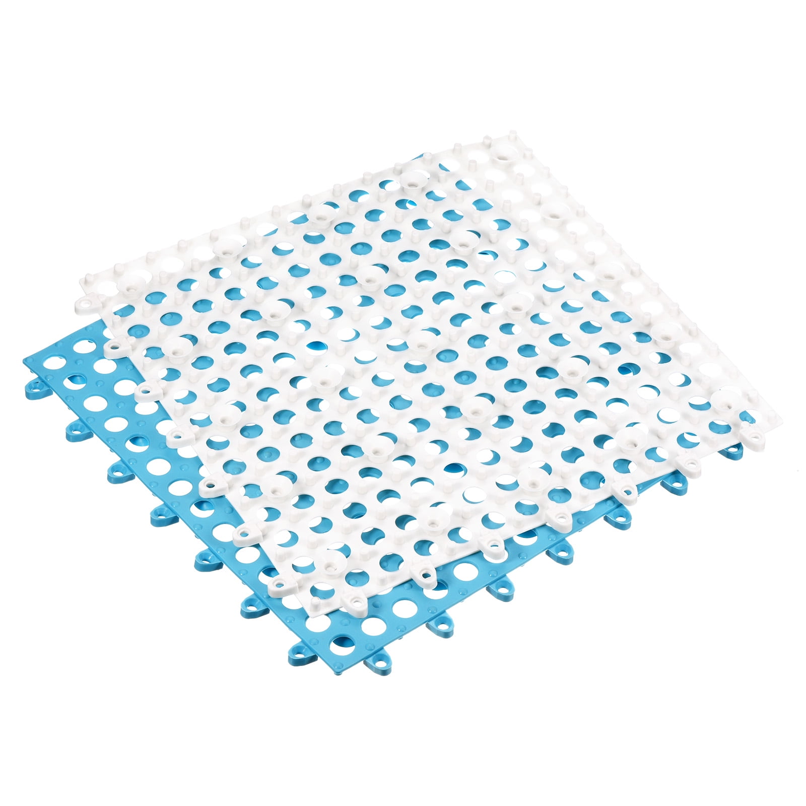 Unique Bargains Interlocking Cushion NonSlip Drain Floor Tiles Mat for