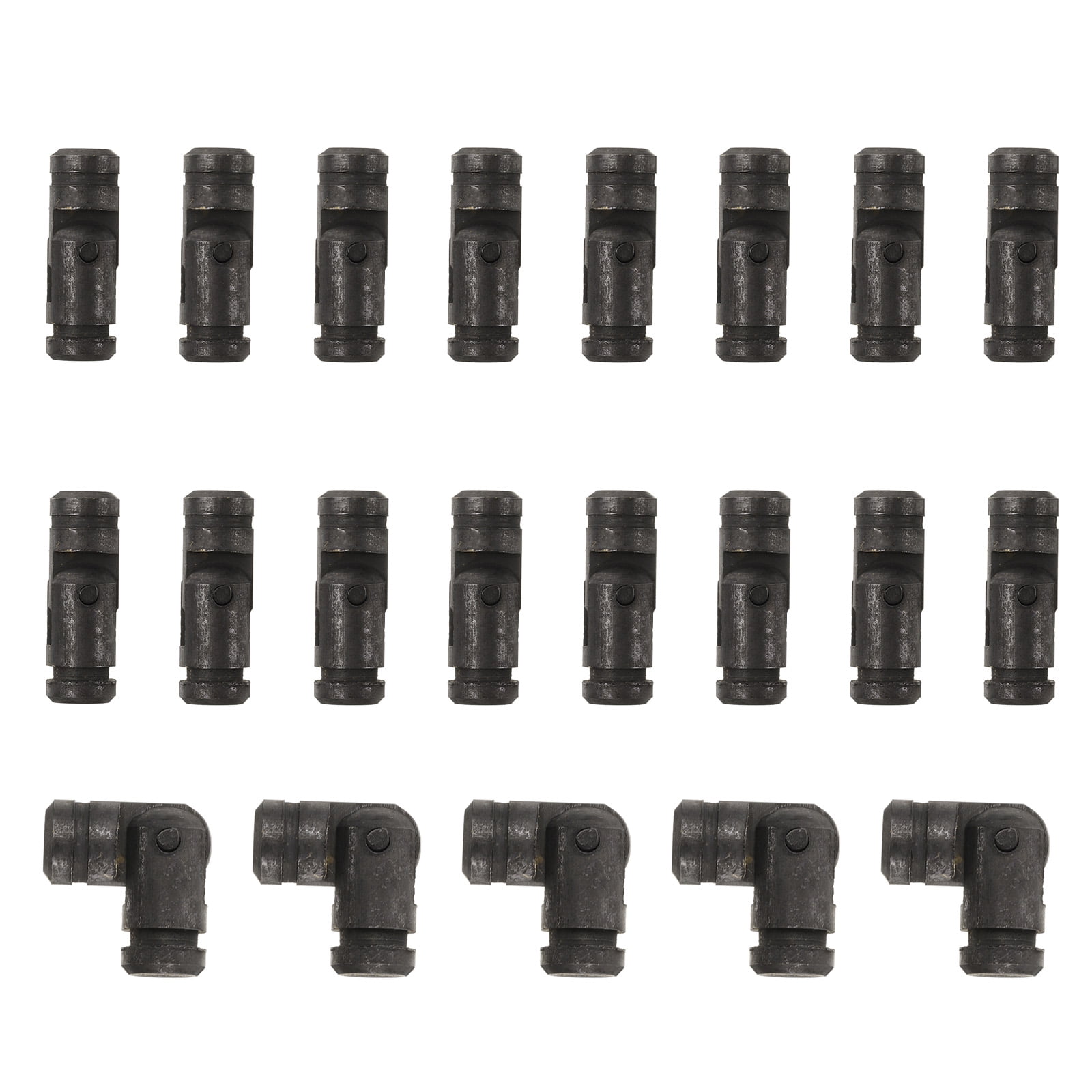 Unique Bargains Invisible Barrel Brass Hinges for Concealed Applications 5x15mm Black