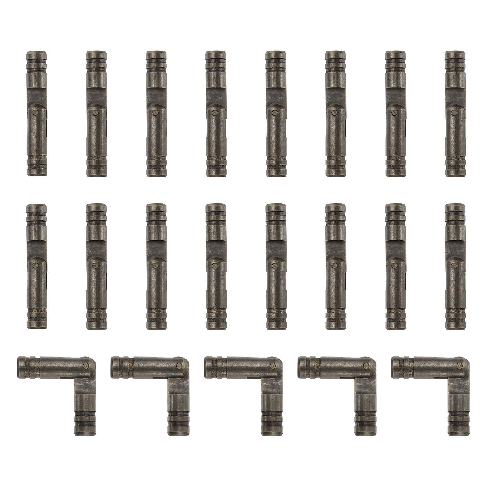 Unique Bargains Invisible Barrel Brass Hinges for Concealed Applications 5x30mm Black