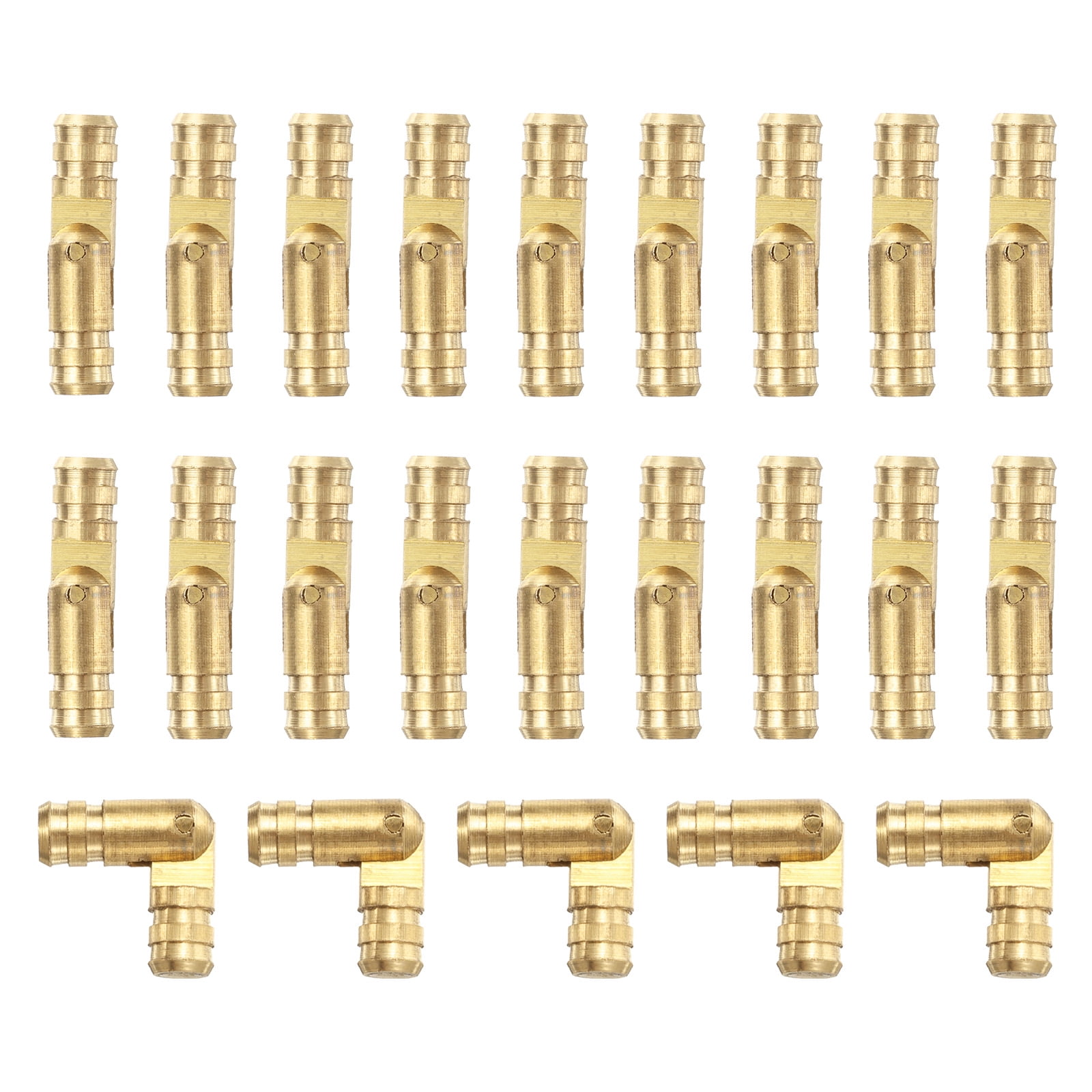 Unique Bargains Invisible Barrel Hinges Brass Concealed Hidden Barrel Hinge 4x17mm Gold