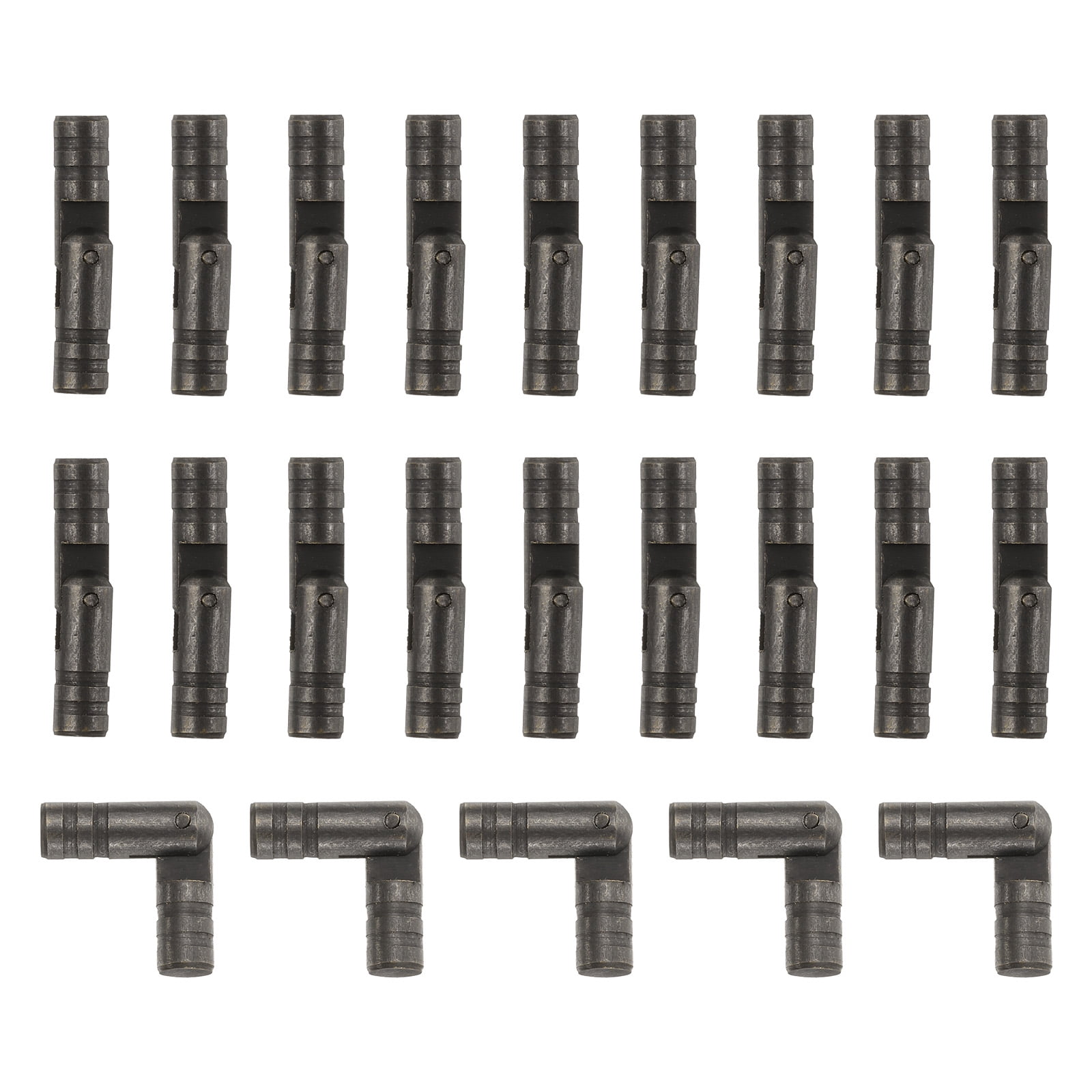Unique Bargains Invisible Barrel Hinges Brass Concealed Hidden Barrel Hinge 4x20mm Black