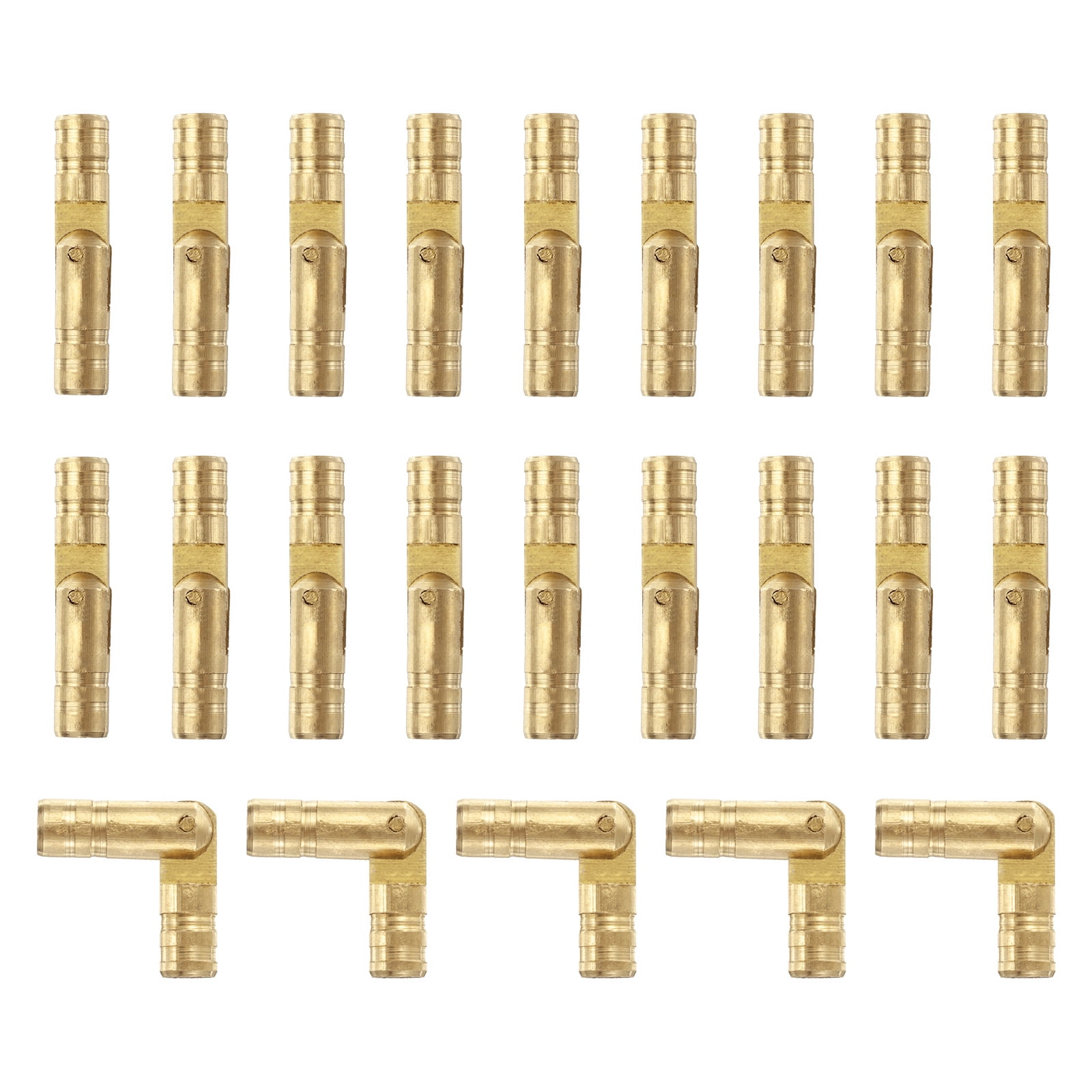 Unique Bargains Invisible Barrel Hinges Brass Concealed Hidden Barrel Hinge 4x20mm Gold