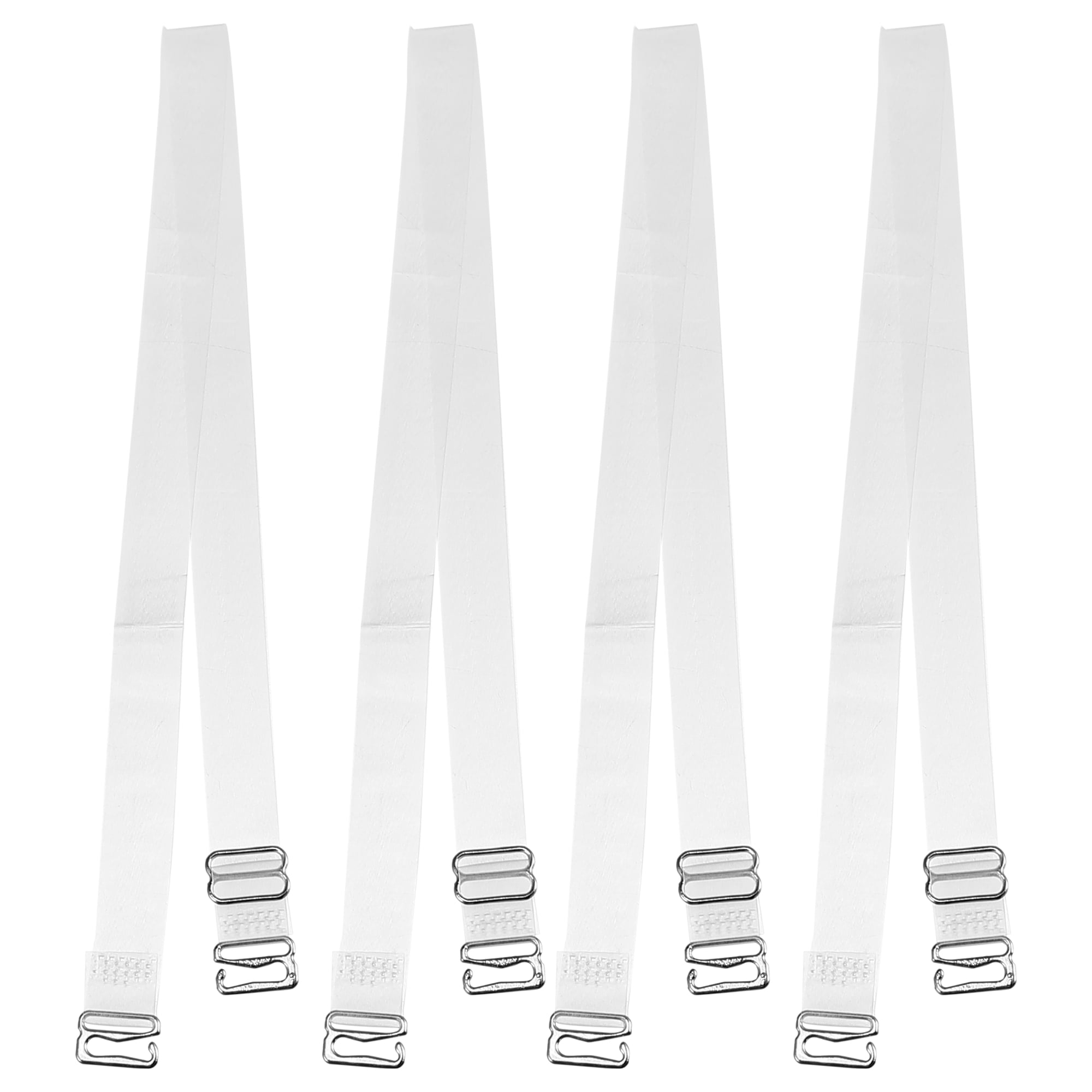 Unique Bargains Invisible Bra Strap with Stainless Steel Hook Adjustable 1.2 cm 2Pcs