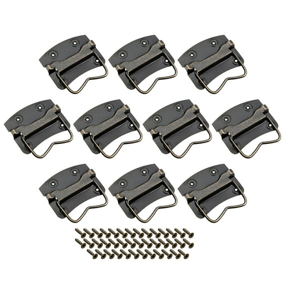 Unique Bargains Iron Drawer Box Chest Ring Pull Handle-0.12' Hole Diameter-10 Pack