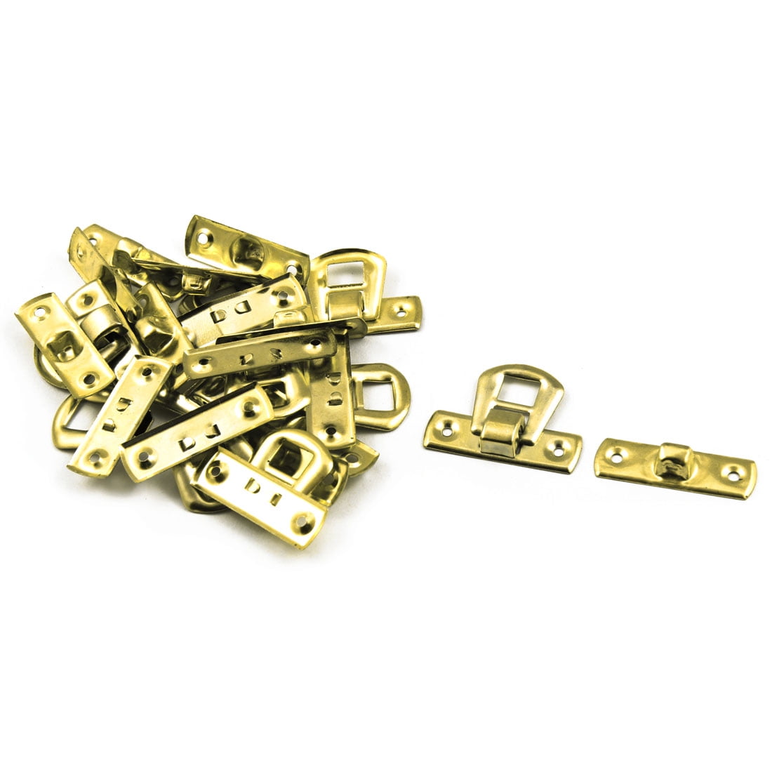 Unique Bargains Iron Toolbox Wooden Case Toggle Box Latch Hasp 30mmx19mmx6mm