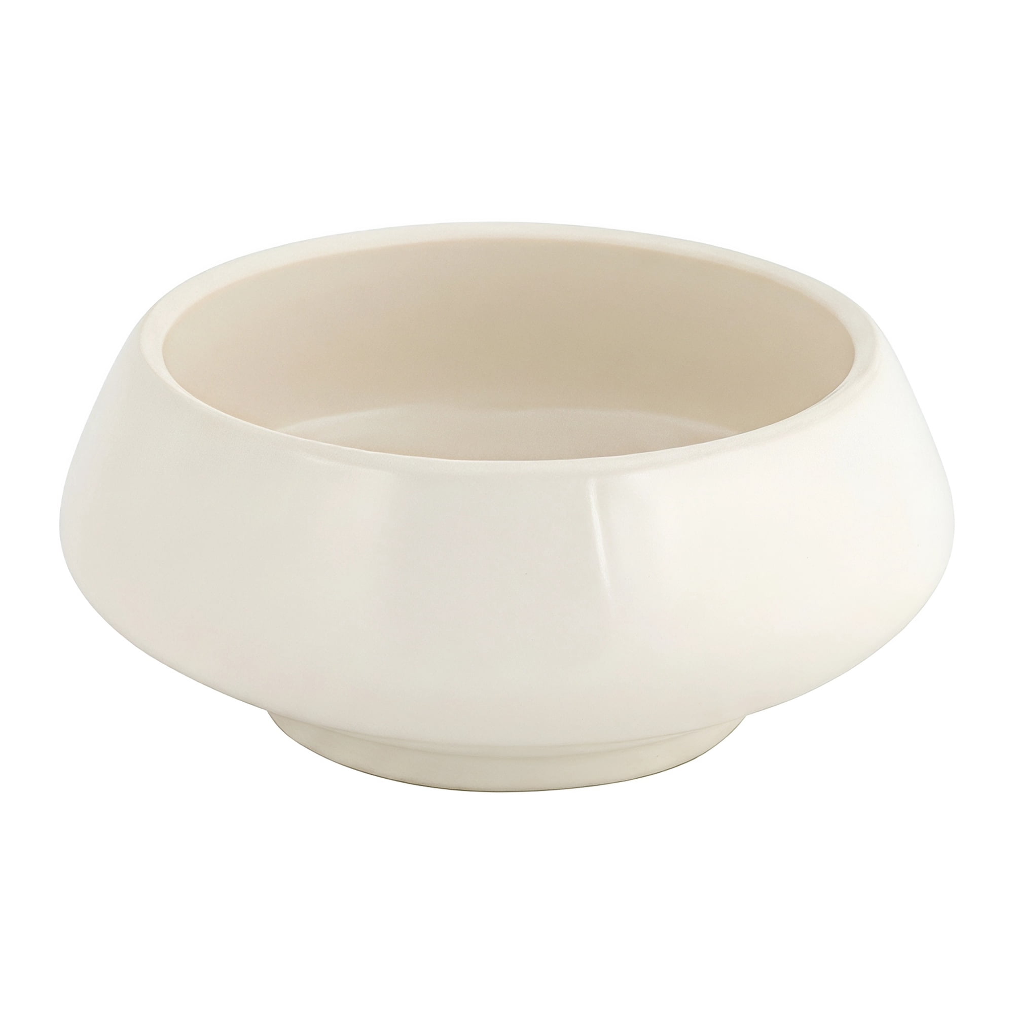 Unique Bargains Irregular Ceramic Decorative Bowl & Catchall Tray White 8.5" x 8.5" x 3.5"