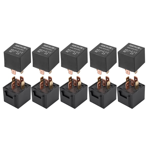Unique Bargains JD2912 DC 24V Coil 40A 5 Pins SPDT Vehicle Car Security Power Relay 10pcs