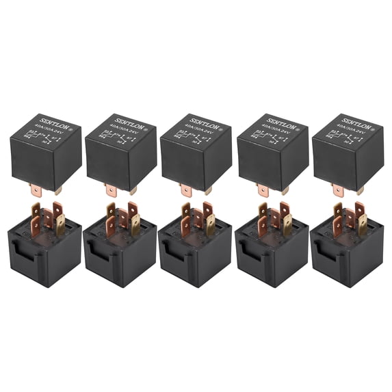 Unique Bargains JD2912 DC 24V Coil 40A 5 Pins SPDT Vehicle Car Security Power Relay 10pcs