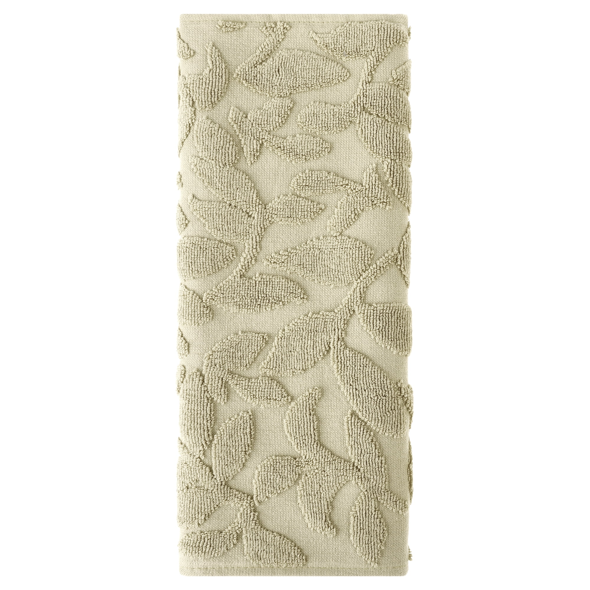 Unique Bargains Jacquard Pattern Boho Hand Towels Set for Bathroom, Kitchen Green 1