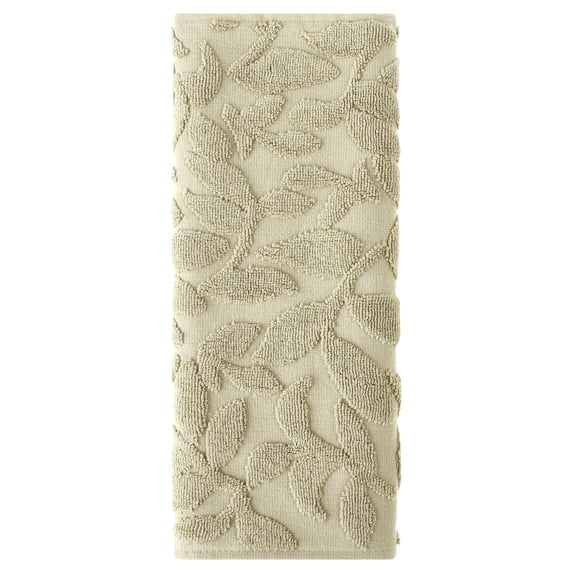 Unique Bargains Jacquard Pattern Boho Hand Towels Set for Bathroom, Kitchen Green 1